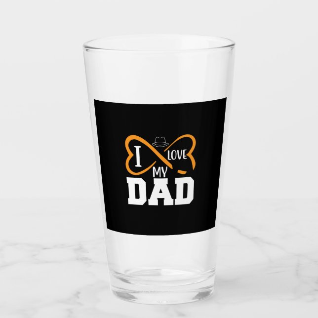 Pappa Gift I Kärlek My Pappa Glaskopp (Framsida)