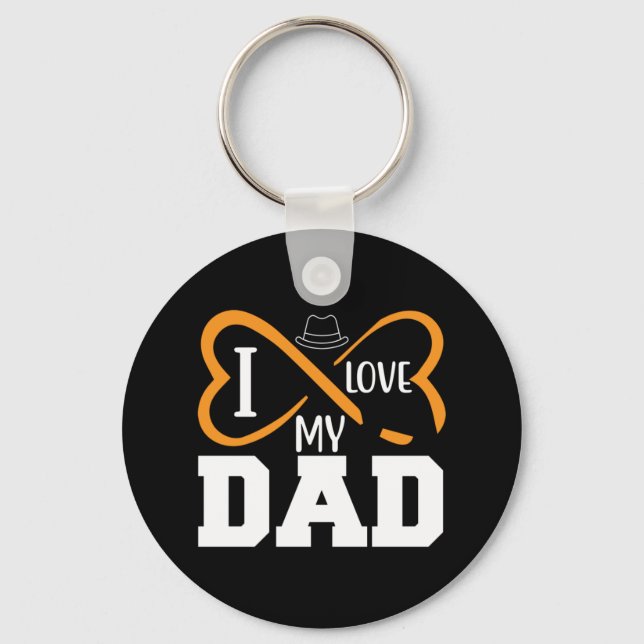 Pappa Gift I Kärlek My Pappa Nyckelring (Framsida)