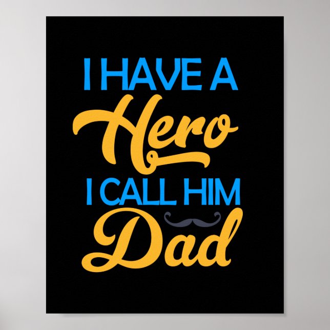 Pappa Gift, jag ringer honom Pappa Poster (Framsidan)