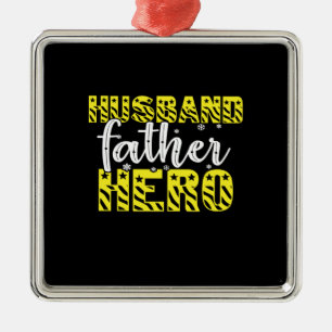 Pappa Gift Make Far Hero Julgransprydnad Metall