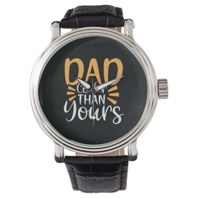 Pappa Gift min Pappa-färgkylare Than Yours Armbandsur (Framsida)