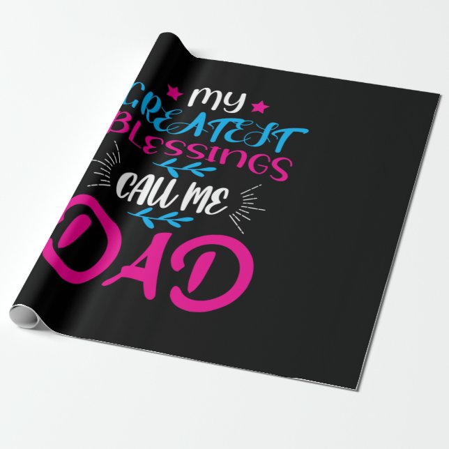 Pappa Gift min Underbarare välsignelse Ring mig Pa Presentpapper (Utrullad)