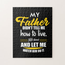 Pappa Gift My Far berättade inte för mig Pussel