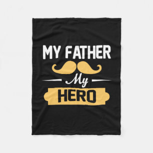 Pappa Gift My Far My Hero Fleecefilt