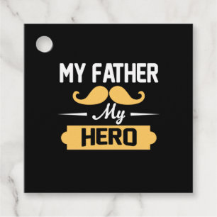 Pappa Gift My Far My Hero Gåvor Etiketter