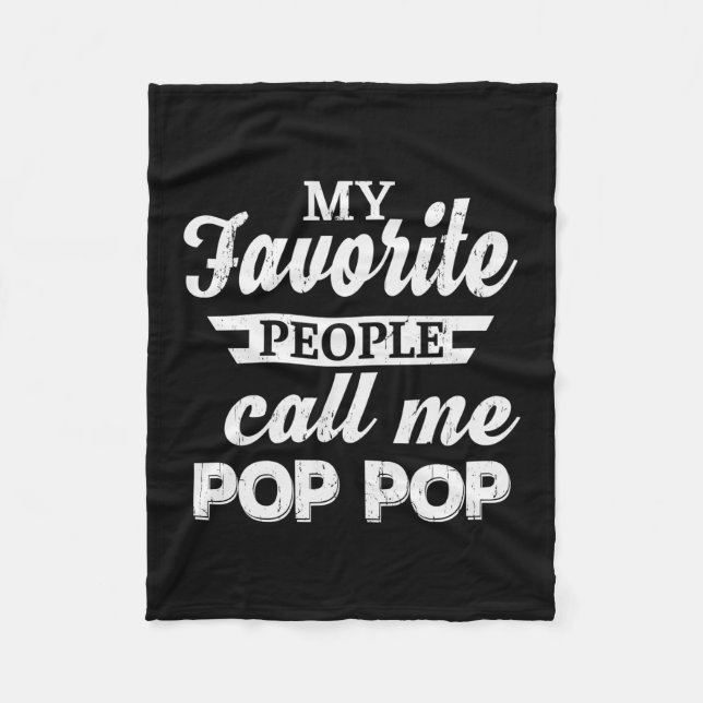 Pappa Gift My Favorite Folk kallar mig Pappa Fleecefilt (Framsidan)