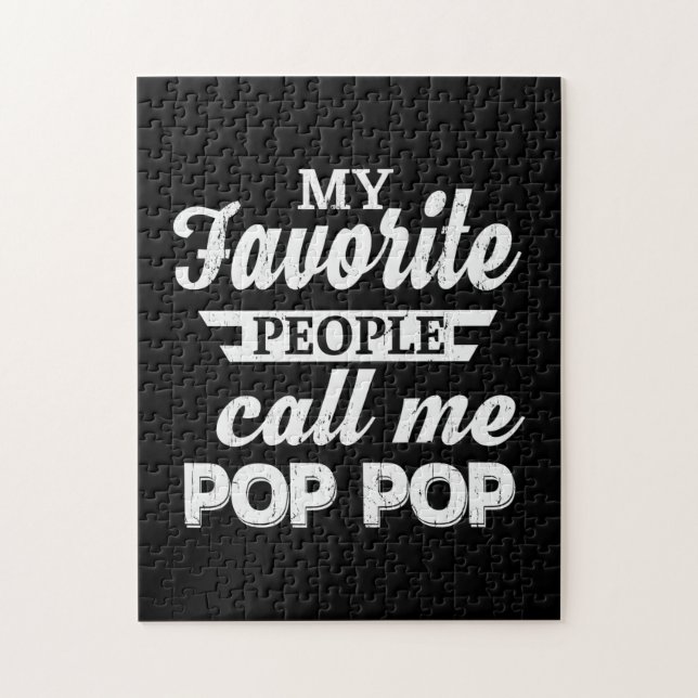 Pappa Gift My Favorite Folk kallar mig Pappa Pussel (Vertikal)
