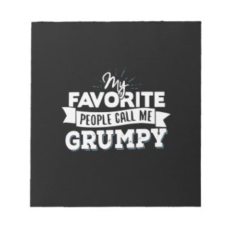 Pappa Gift My Favorite People kallar mig Grumpy Anteckningsblock