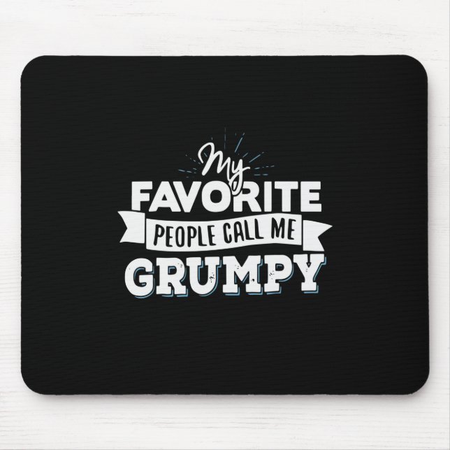 Pappa Gift My Favorite People kallar mig Grumpy Musmatta (Framsidan)