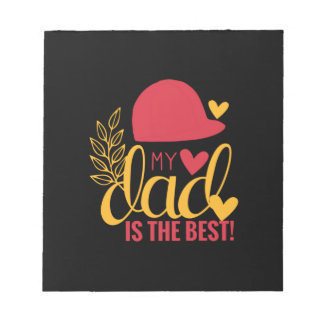 Pappa Gift My Pappa är den bästa Anteckningsblock