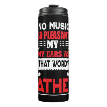 Pappa Gift No Music är så glad Far