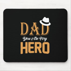 Pappa Gift Pappa du är min Hero Musmatta