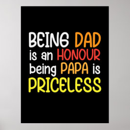 Pappa Gift som är Pappa som Pappa Poster