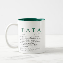 Pappa Gift - TATA-definition Två-Tonad Mugg