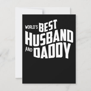 Pappa Gift Världens bästa Make och pappa Tack Kort