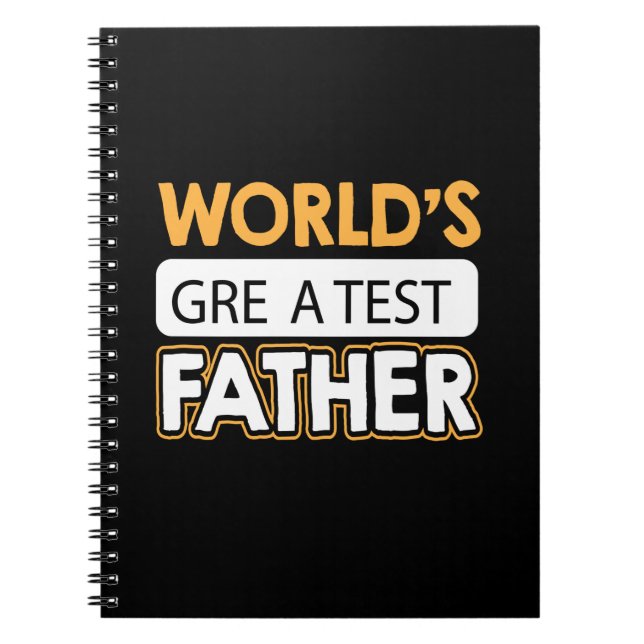 Pappa Gift Världsmästare Far Anteckningsbok (Framsidan)