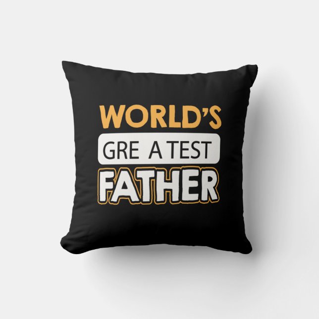 Pappa Gift Världsmästare Far Kudde (Framsida)