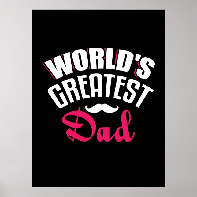 Pappa Gift World Underbarare Pappa Poster (Framsidan)