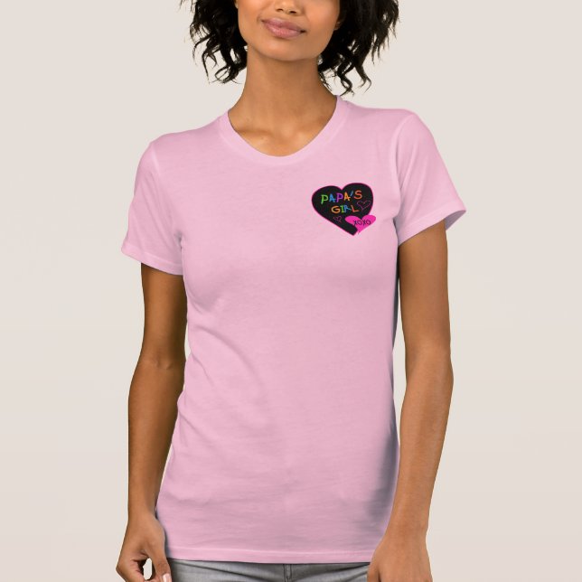 Pappa Girl Tees, Hats, Mugg, Buttons, kläder T-shirt (Framsida)