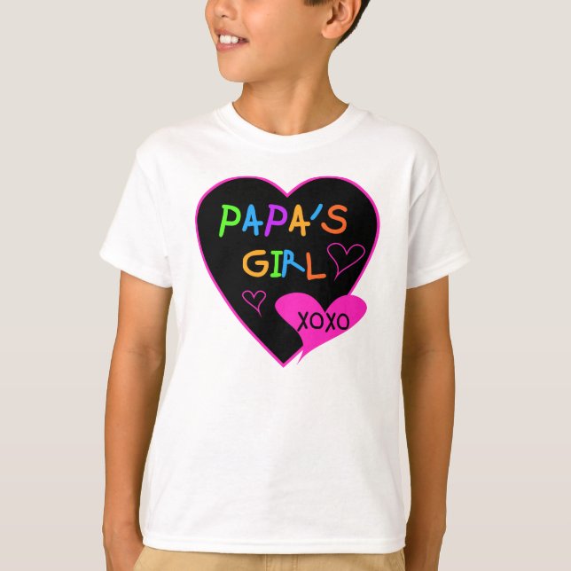 Pappa Girl Tees, Hats, Mugg, Buttons, kläder Tröja (Framsida)