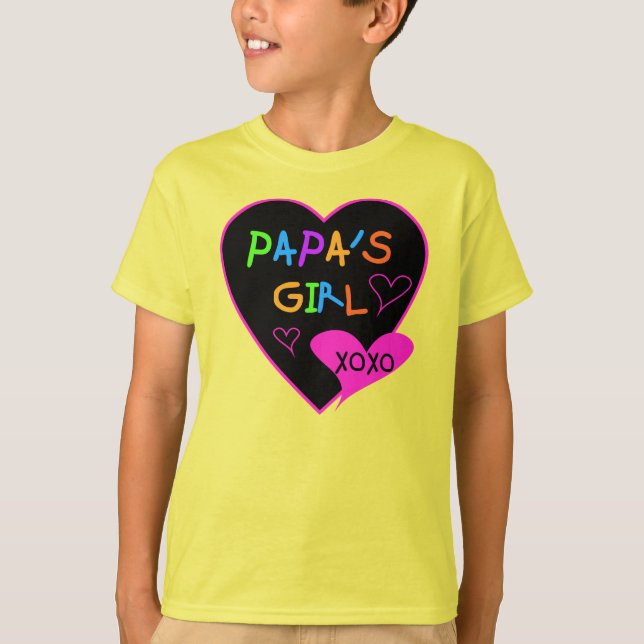 Pappa Girl Tees, Hats, Mugg, Buttons, kläder Tröja (Framsida)