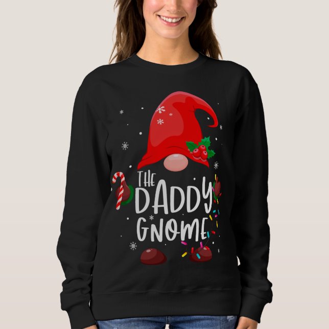Pappa Gnome jul Ljus Matching Family P T Shirt (Framsida)