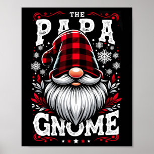 Pappa Gnome-matchningen av familjejulen Pajama Poster