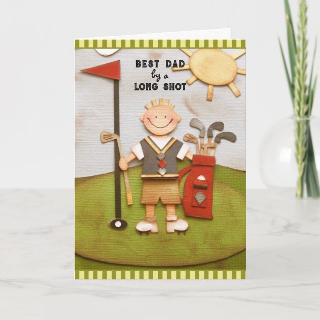 pappa golf fars dag kort (Framsida)