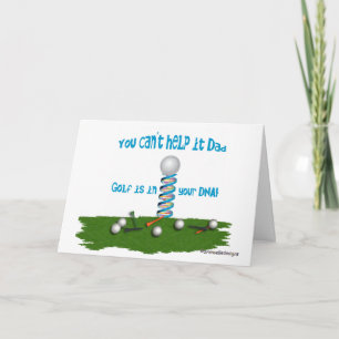 Pappa, Golf finns i ditt DNA! Kort