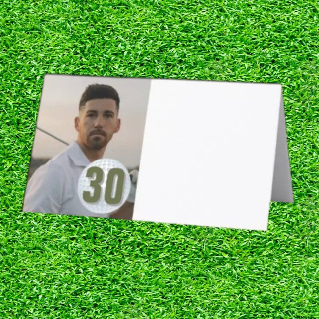 PAPPA Golf Party Roligt-monteringskort med  Placeringskort (Tee Off with Dad: Where Fun Meets Elegance!)