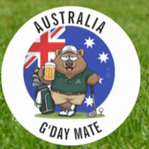 Pappa golfar Aussie Wombat