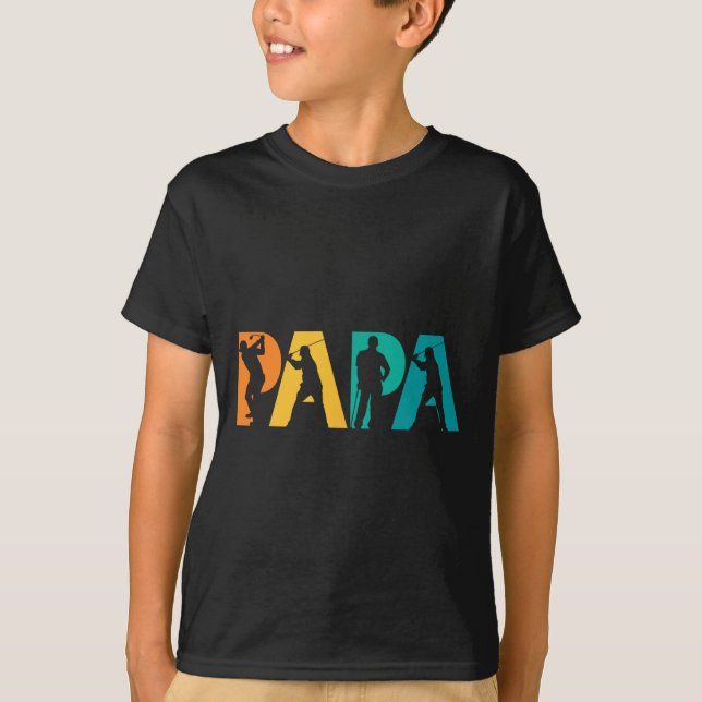 Pappa Golfpresent Till Pappa  T Shirt (Framsida)