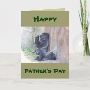 Pappa Gorilla and Family, Lycklig Fars dag Kort