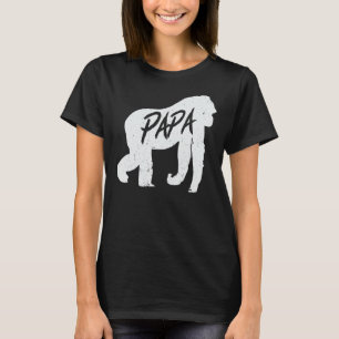 Pappa Gorilla Ape T Shirt Monkey Animal Wildlife G