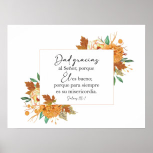Pappa gracias, Salmos 118 Póster Poster