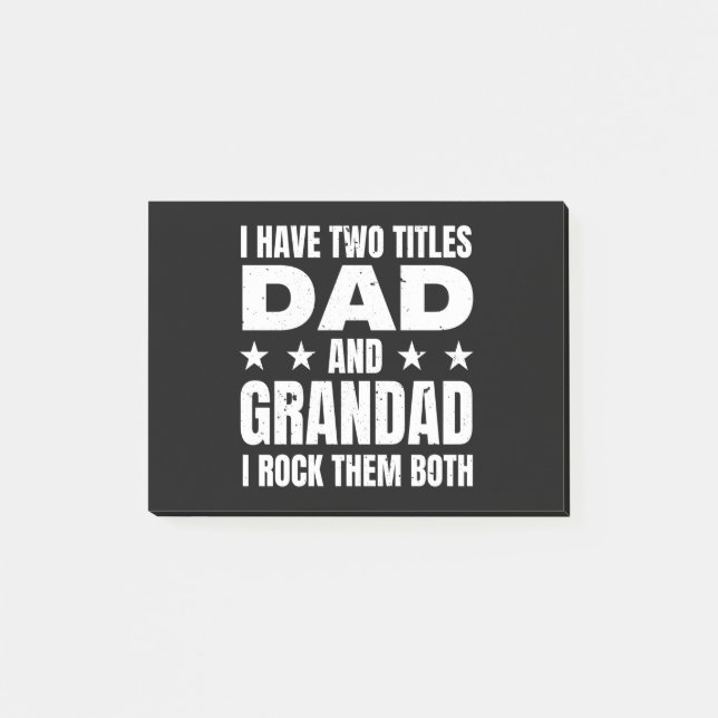 Pappa Grandad Post-it Block (Framsida)