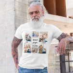 Pappa Grandfather Grandchildren Photo Collage T Shirt<br><div class="desc">Firar Pappa kärlek med "Pappa Grandfather Photo Collage" T-Shirt. Den här personligen innehåller en samling omhuldade foton som fångar speciella ögonblick med sina barnbarn. Den är gjord av mjuk, hållbar väv och erbjuder komfort och stil. Anpassad design och det sjudande utskriften gör det till en meningsfull gåva för Pappa att...</div>