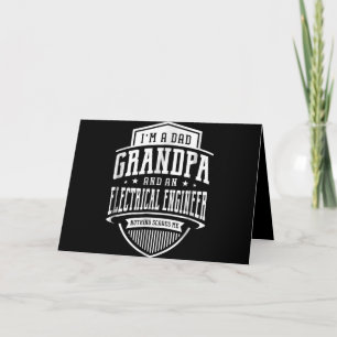Pappa Grandpa Electrical Ingenjör Ingenting Skrämm Helgkort