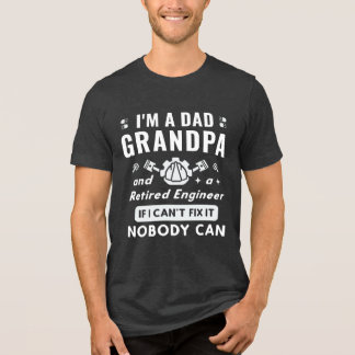 Pappa, Grandpa & Redragen Ingenjör Funny Fix-it-ci T Shirt