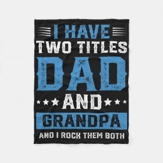 Pappa Grandpa Shirt - Best Grandpa Shirts För mana Fleecefilt
