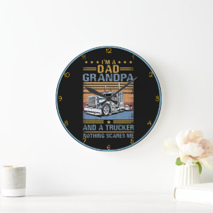 Pappa Grandpa Trucker: Fearless Long Haul Stor Klocka