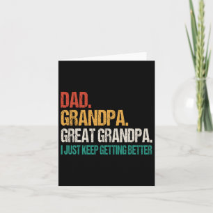 Pappa Grandpa Underbar Grandpa Fars dag för Underb Kort
