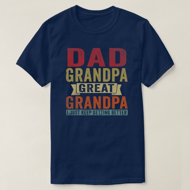 Pappa Grandpa Underbar Grandpa Fars dag från T Shirt (Design framsida)