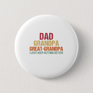 Pappa Grandpa Underbar Grandpa Fars dag Knapp