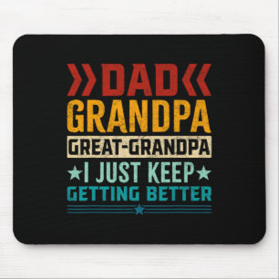 Pappa Grandpa Underbar Grandpa Fars dag Musmatta