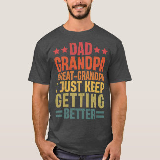 Pappa Grandpa Underbar-Grandpa Fars dag T Shirt