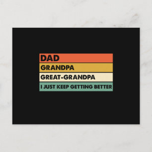 Pappa Grandpa Underbar Grandpa Fars dag Vykort