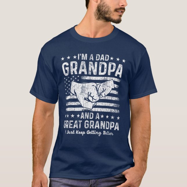Pappa Grandpa Underbar Grandpa Funny Fars dag T Shirt (Framsida)