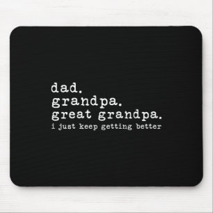 Pappa Grandpa Underbar Grandpa Funny Fars dag Unde Musmatta