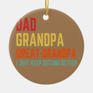 Pappa Grandpa Underbar Grandpa I Behålla att bli b Julgransprydnad Keramik
